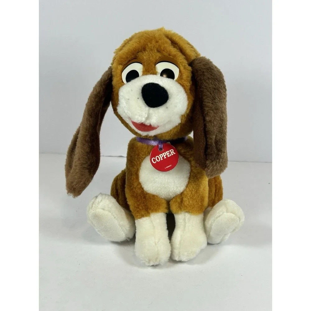 Vintage Disney Copper Fox and the Hound Video Release Plush Dog Hound 6